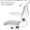 41fQlvVCklL._AC_.jpg YU YUSING Chaise de Bureau Fauteuil Siège Ergonomique avec Accoudoirs Pliables, Dossier Inclinable, Support Lombaire, Pivotant à 360 °,Hauteur Réglable, Gris