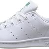 adidas Originals Stan Smith J, Baskets Mixte Enfant, Footwear White/Footwear White/Green, 38 EU