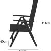 41hdDQdby5L._AC_.jpg Set de 2 chaises en aluminium argent dossier haut réglable fauteuil jardin résistant aux intempéries
