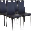 41i0zxNMV-L._AC_.jpg Albatros Salerno, Lot de 4 Chaises de Salle à Manger, Noir, SGS Tested