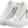 rismart Femme Talon Compensé Plateforme Bottillon Élégant Baskets Mode Chaussures