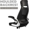 41jdffAfvL._AC_.jpg Intimate WM Heart Fauteuil de Bureau en Maille, Chaise de Bureau Ergonomique Confortable, Siège Bureau avec Accoudoirs Pliables, Hauteur Réglable, Soutien Lombaire, Noir
