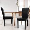 41jyORDxhqL._AC_.jpg IDMarket - Lot de 6 chaises Hannah Noires pour Salle à Manger