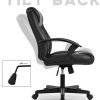 41k03G3O7jL._AC_.jpg IntimaTe WM Heart Fauteuil de Bureau Ergonomique, Chaise pour Ordinateur, Siège en Similicuir, Hauteur Réglable, Assise Rembourrée, Noir