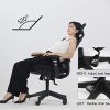 41mveMpfXZL._AC_.jpg Aiidoits Chaise de Bureau, Fauteuil de Bureau, Soutien Lombaire Ajustable, Hauteur Accoudoirs Appui-tête Réglables, Dossier Ergonomique Inclinable en Maille, Siège Pivotant à roulettes, Charge 150 kg