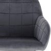 41nMvZLRoNL._AC_.jpg WOLTU 1 pièce Chaise de Salle à Manger Chaise de Cuisine rembourrée en Velours, Pied en métal,Gris Foncé BH93dgr-1