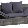 41o-pz5JgwL._AC_.jpg vidaXL Canapé de Jardin Résine Tressée Gris Fauteuil Chaise de Terrasse Balcon