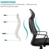 41o1KDLbjrL._AC_.jpg SunJas Chaise de Bureau Ergonomique Fauteuil de Bureau pour Maison, Dossier et Siège en Maille Respirante, Réglable en Hauteur, Fonction d'inclinaison, Pivot à 360°, Charge Maximale 120 kg, Noir