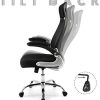 41olZ7p8iLL._AC_.jpg Intimate WM Heart Fauteuil de Bureau en Maille, Chaise de Bureau Ergonomique Confortable, Siège Bureau avec Accoudoirs Pliables, Hauteur Réglable, Soutien Lombaire, Noir