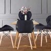 41pexAoAqL._AC_.jpg Muebles Home Lot de 4 chaises de salle à manger de style moderne avec coussin et dossier en lin pour salle à manger, salon, chambre à coucher