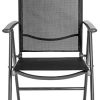 41qA3gIAcpL._AC_.jpg TecTake Ensemble de 4 Chaises de Jardin en Aluminium, Pliable, Anthracite