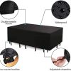 41ssalJNXkL._AC_.jpg NASUM Housse de Protection pour Meuble Mobilier de Jardin 420D Tissu Oxford Couverture de Patio Extérieur Étanche Anti-UV/Intempérie/Poussière avec Corde et Boucle Verrouillage, 240x160x100cm Noir