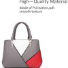 41t2-16qiML._AC_.jpg NICOLE & DORIS Sacs à main pour femme des dernières tendances Sac D'épaule de Cuir PU sacs à bandoulière aux couleurs croisées gris