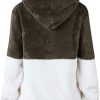 41uSOIf6leL._AC_.jpg Minetom Femme Hoodie Sweat À Capuche Hiver Velvet Toison Chaud Pull Outerwear Epais Casual Jumper Mode