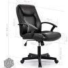41vXqrAvwJL._AC_.jpg IntimaTe WM Heart Fauteuil de Bureau Ergonomique, Chaise pour Ordinateur, Siège en Similicuir, Hauteur Réglable, Assise Rembourrée, Noir