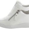 rismart Femme Talon Compensé Plateforme Bottillon Élégant Baskets Mode Chaussures