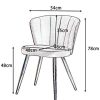 41z1xNnz6bL._AC_.jpg Lot de 6 Chaise de Salle à Manger Gris en Velours avec Dos Anneau Rembourrage Chaises de Cuisine Pied en Bois Massif (Gris * 6)