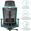 512hh57dByL._AC_.jpg Amazon Brand – Umi.Chaise de Bureau Ergonomique-Fauteuil de Bureau avec Soutien au Niveau des Lombaires et Accoudoirs en Polyuréthane Réglables-Siège Rembourré-Capacité de Charge Maximale de 150kg