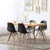 512qYh8REvL._AC_.jpg Lot de 4/6 chaises Blanc/Noir Design Bois Chaise de Salle à Manger (noir01-4)