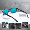 ATTCL Homme Lunettes De Soleil Polarisé Al-Mg métal Cadre Super Léger