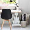 517SZ0aBUjL._AC_.jpg H.J WeDoo Lot de 6 chaises de Salle à Manger Scandinaves, Chaises Rétro Rembourrée Bois de Hêtre Massif- Noir