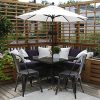 519yjTPB9kL._AC_.jpg Yaheetech Lot de 4 Chaise de Salle à Manger Industrielle Chaise de Cuisine 45 cm H Empilable Tabouret avec Dossier Jardin Balcon Bistrot Café Salon Exterieur Interieur Noir