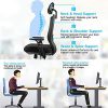 51BuIkHGKRL._AC_.jpg Aiidoits Chaise de Bureau, Fauteuil de Bureau, Soutien Lombaire Ajustable, Hauteur Accoudoirs Appui-tête Réglables, Dossier Ergonomique Inclinable en Maille, Siège Pivotant à roulettes, Charge 150 kg