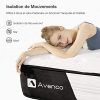 51GXczaTP6L._AC_.jpg Avenco Matelas 140x190 cm, Épaisseur 22cm, Ressorts Ensachés Indépendant, Soutien Parfait de 5 Zones de Confort, Sommeil Rafraichissant et Décontractant, Support 10 Ans