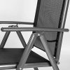 51HgY0SZA6L._AC_.jpg TecTake Ensemble de 4 Chaises de Jardin en Aluminium, Pliable, Anthracite