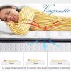 Vesgantti Matelas à 26cm Épaisseur Matelas Ressort Ensachés Matelas en Mousse Mémoire de Forme Transpirant 7 Zone de Confort CertiPUR-US (90x190cm)