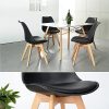 51IetgFn36L._AC_.jpg H.J WeDoo Lot de 6 chaises de Salle à Manger Scandinaves, Chaises Rétro Rembourrée Bois de Hêtre Massif- Noir