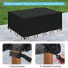 HEIMUNI Housse de Protection Etanche pour Meubles de Jardin, Housse Salon de Jardin Housse de Table Extérieur Bâche de Protection (242 * 162 * 100CM)