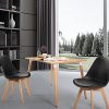 51Jz9nr6oL._AC_.jpg H.J WeDoo Lot de 6 chaises de Salle à Manger Scandinaves, Chaises Rétro Rembourrée Bois de Hêtre Massif- Noir
