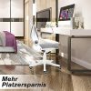 51SAx1KkBtL._AC_.jpg YU YUSING Chaise de Bureau Fauteuil Siège Ergonomique avec Accoudoirs Pliables, Dossier Inclinable, Support Lombaire, Pivotant à 360 °,Hauteur Réglable, Gris