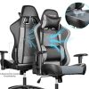 51SwVRSiIPL._AC_.jpg mfavour Chaise Gaming, Chaise Bureau, Chaise Bureau en Maille, Fauteuil Gamer Ergonomique avec Appui-tête et Oreiller Lombaire, Hauteurs Règlable, Dossier Inclinable, Charge Max 150KG - MFV28