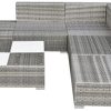 vidaXL Jeu de Canapé de Jardin 15 pcs Résine Tressée Mobilier Terrasse Patio