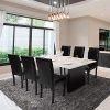 51f47DY6UBL._AC_.jpg IDMarket - Lot de 6 chaises Hannah Noires pour Salle à Manger