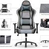 51gcQ3rCX1L._AC_.jpg mfavour Chaise Gaming, Chaise Bureau, Chaise Bureau en Maille, Fauteuil Gamer Ergonomique avec Appui-tête et Oreiller Lombaire, Hauteurs Règlable, Dossier Inclinable, Charge Max 150KG - MFV28
