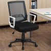 51jOQu6zkcL._AC_.jpg Yaheetech Chaise de Bureau à Roulettes Maille Mesh Fauteuil Ordinateur Inclinable Pivotante avec Accoudoir Dossier Capacité 125kg Gris