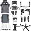 51oLvDgDrSL._AC_.jpg mfavour Chaise Gaming, Chaise Bureau, Chaise Bureau en Maille, Fauteuil Gamer Ergonomique avec Appui-tête et Oreiller Lombaire, Hauteurs Règlable, Dossier Inclinable, Charge Max 150KG - MFV28