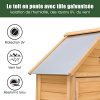 51oLy7GyhDL._AC_.jpg DREAMADE Armoire de Jardin Remise pour Outils en Bois de Sapin, avec 5 Étagères, Une Porte et Toit Double Pente pour Jardin, Balcon ou Terrasse 80 x 45 x 176 CM Jaune
