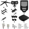 51p4xOwMb5L._AC_.jpg Aiidoits Chaise de Bureau, Fauteuil de Bureau, Soutien Lombaire Ajustable, Hauteur Accoudoirs Appui-tête Réglables, Dossier Ergonomique Inclinable en Maille, Siège Pivotant à roulettes, Charge 150 kg