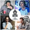 51pO8g9-HqL._AC_.jpg mfavour Chaise Gaming, Chaise Bureau, Chaise Bureau en Maille, Fauteuil Gamer Ergonomique avec Appui-tête et Oreiller Lombaire, Hauteurs Règlable, Dossier Inclinable, Charge Max 150KG - MFV28