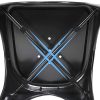 51q5gh5f95L._AC_.jpg Yaheetech Lot de 4 Chaise de Salle à Manger Industrielle Chaise de Cuisine 45 cm H Empilable Tabouret avec Dossier Jardin Balcon Bistrot Café Salon Exterieur Interieur Noir