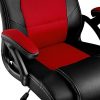 51x4ppAgxPL._AC_.jpg TecTake Chaise Fauteuil siège de Bureau Hauteur réglable Sportive (Noir-Rouge | 403465)