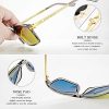 ATTCL Lunettes de Soleil Polarisées pour Homme, Lunette de Soleil en Rectangulaire, 100% anti UV400