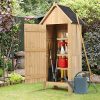 61Vu9DJGwtL._AC_.jpg IDMarket - Armoire de Jardin abri en Bois Naturel avec Toit bitumé