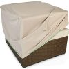 Cov'Up Housse de Protection de Fauteuil de Jardin 75 x 75 x 60 cm, Taupe