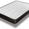 Home Heavenly TOC Matelas à mémoire de Forme économique 15 cm d'épaisseur Blanc avec Bord Gris Lit 90 x 190 cm