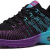 Homme Femme Chaussures de Running Sport Basket Respirante Travail Trail Sneakers Noir Rose Gris 35-46